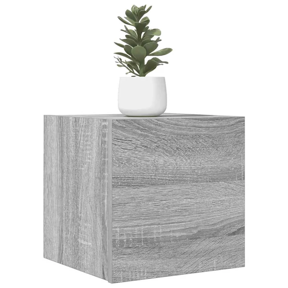 4 db szürke sonoma színű fali TV-szekrény 30,5 x 30 x 30 cm