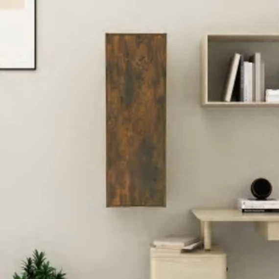 Füstös tölgy színű szerelt fa TV-szekrény 30,5x30x90 cm