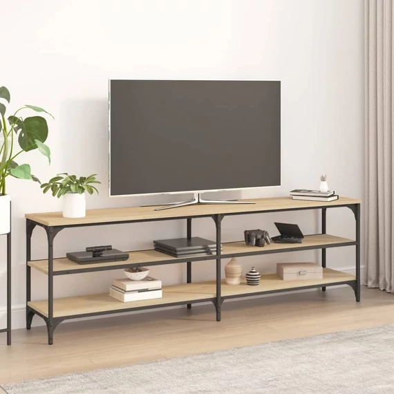 Sonoma tölgy színű szerelt fa fali TV-szekrény 160x30x50 cm