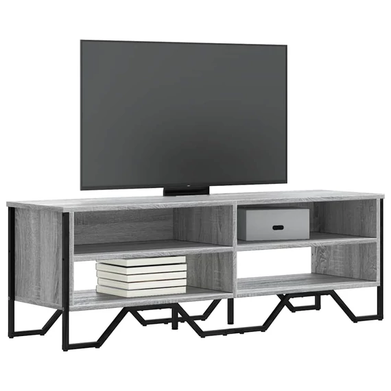 Szürke sonoma színű szerelt fa TV-szekrény 122 x 34 x 41 cm