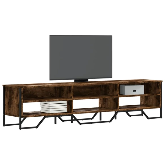 Füstös tölgy színű szerelt fa TV-szekrény 180 x 34 x 41 cm