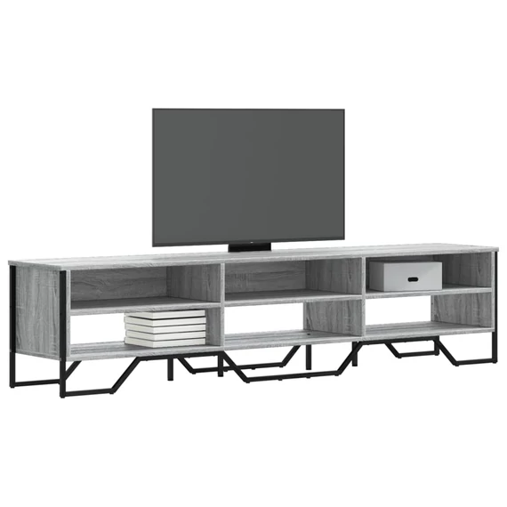 Szürke sonoma színű szerelt fa TV-szekrény 180 x 34 x 41 cm