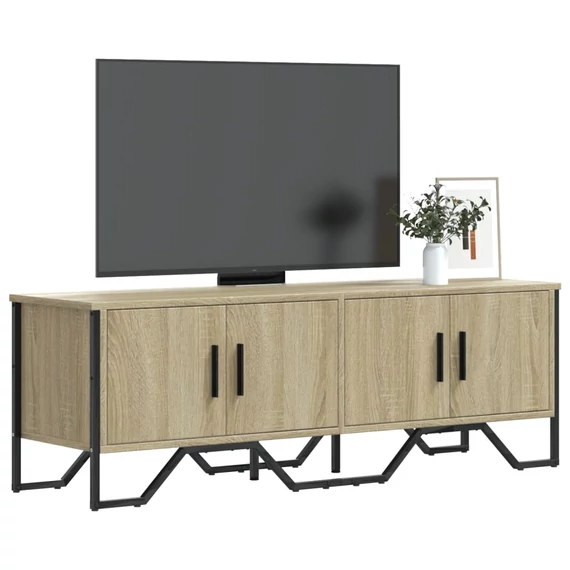 Sonoma tölgy színű szerelt fa TV-szekrény 122 x 34 x 41 cm