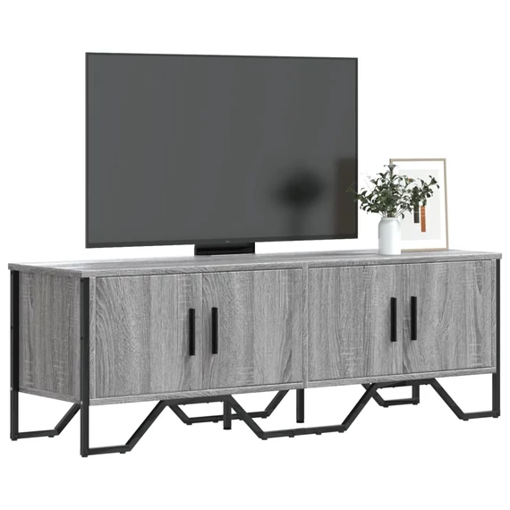 Szürke sonoma színű szerelt fa TV-szekrény 122 x 34 x 41 cm