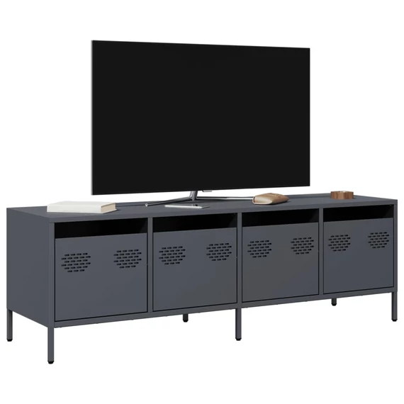 Antracit hidegen hengerelt acél TV-szekrény 135x39x43,5 cm