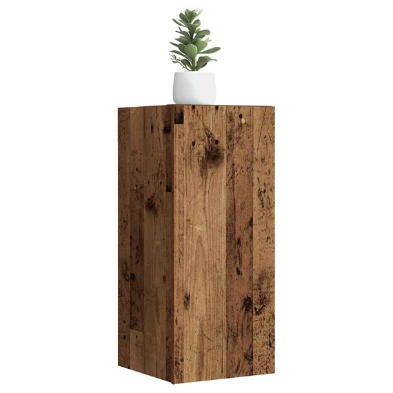 Antik fa színű szerelt fa TV-szekrény 30,5 x 30 x 60 cm