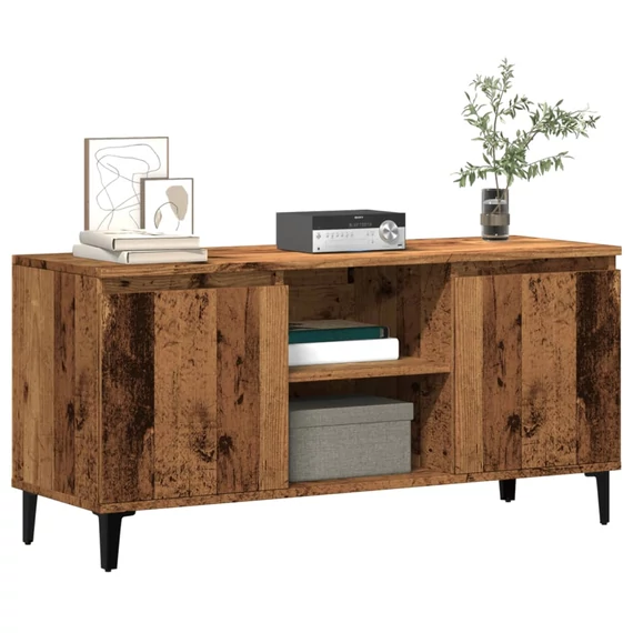 Antik fa színű szerelt fa TV-szekrény 102 x 35 x 50 cm