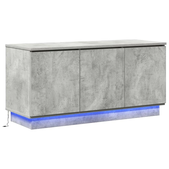 TV állvány Beton Szürke 100x38x49 cm Mérnöki fa