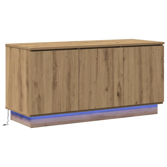 TV Szekrény Tölgyfa 100x38x49 cm Szerelt Fa