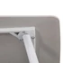 Kép 5/6 - Bora 140 cm szögletes szinterezett kő étkezőasztal fehér