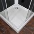 Kép 7/9 - Polo Black II 80x80 cm szögletes fekete hátfalas zuhanykabin zuhanytálcával