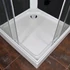 Kép 6/10 - Polo White II 80x80 cm szögletes fehér hátfalas zuhanykabin zuhanytálcával