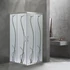 Kép 2/16 - Spirit Bamboo 80x80 cm szögletes zuhanykabin, zuhanytálca nélkül