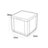 Kép 2/2 - Cube zsámoly