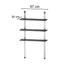 Kép 3/3 - Shelving Kit fém állvány 3 polcos 100 cm