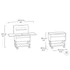 Kép 3/7 - Patio cooler & Beverage cart grill asztal szürke