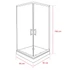 Kép 3/6 - Spirit Clear 90x90 cm szögletes zuhanykabin, zuhanytálcával fekete