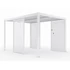 Kép 3/5 - LUXE Lamellás oldalpanel (R) 123x218cm 4 m-ig fehér