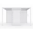 Kép 4/5 - LUXE Lamellás oldalpanel (R) 123x218cm 4 m-ig fehér