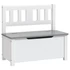 Kép 2/7 - Fehér-szürke MDF gyermek tárolópad 60 x 30 x 55 cm