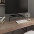 Kép 1/6 - Átlátszó üveg TV/monitor állvány 60x25x11 cm