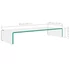 Kép 6/6 - Átlátszó üveg TV/monitor állvány 80x30x13 cm