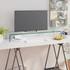 Kép 1/6 - Átlátszó üveg TV/monitor állvány 100x30x13 cm