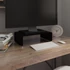 Kép 1/6 - Fekete üveg TV/monitor állvány 40x25x11 cm
