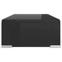 Kép 4/6 - Fekete üveg TV/monitor állvány 40x25x11 cm