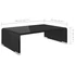Kép 6/6 - Fekete üveg TV/monitor állvány 40x25x11 cm