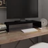 Kép 1/6 - Fekete üveg TV/monitor állvány 70x30x13 cm