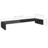 Kép 6/6 - Fekete üveg TV/monitor állvány 110x30x13 cm