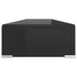 Kép 4/6 - Fekete üveg TV/monitor állvány 120x30x13 cm