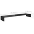 Kép 6/6 - Fekete üveg TV/monitor állvány 120x30x13 cm