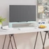 Kép 1/6 - Zöld üveg TV állvány/monitor magasító 60 x 25 x 11 cm
