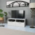 Kép 1/5 - Fehér faforgácslap TV szekrény 95 x 35 x 36 cm
