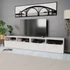 Kép 1/6 - 2 db fehér szerelt fa TV szekrény 95 x 35 x 36 cm