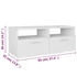 Kép 6/6 - 2 db fehér szerelt fa TV szekrény 95 x 35 x 36 cm