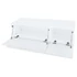 Kép 4/6 - 2 db fehér magasfényű furnér TV szekrény 120 x 40 x 34 cm
