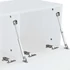 Kép 5/6 - 2 db fehér magasfényű furnér TV szekrény 120 x 40 x 34 cm