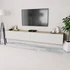 Kép 1/6 - 2 db tölgyfa/fehér magasfényű furnér TV szekrény 120x40x34 cm