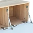 Kép 5/6 - 2 db tölgyfa/fehér magasfényű furnér TV szekrény 120x40x34 cm