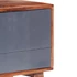 Kép 5/11 - Szürke tömör fa TV-szekrény 140 x 30 x 45 cm