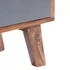 Kép 6/11 - Szürke tömör fa TV-szekrény 140 x 30 x 45 cm