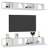 Kép 3/8 - 4 db fehér szerelt fa TV-szekrény 100 x 30 x 30 cm