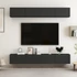 Kép 1/8 - 4 db fekete szerelt fa TV-szekrény 100 x 30 x 30 cm