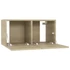 Kép 5/8 - 4 db sonoma tölgy színű szerelt fa TV-szekrény 60 x 30 x 30 cm