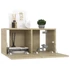 Kép 6/8 - 4 db sonoma tölgy színű szerelt fa TV-szekrény 60 x 30 x 30 cm