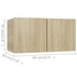 Kép 8/8 - 4 db sonoma tölgy színű szerelt fa TV-szekrény 60 x 30 x 30 cm