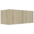 Kép 5/8 - 4 db sonoma tölgy színű szerelt fa TV-szekrény 80 x 30 x 30 cm